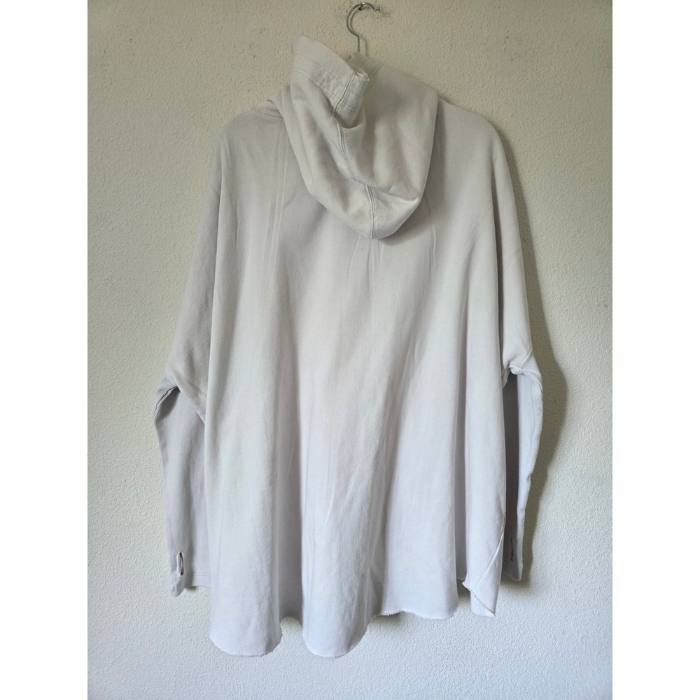 Free People Camden L Hoodie Grey Oversized Zip Up Sweatshirt OB1475709 NWT - Picture 9 of 14